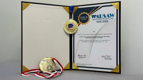 Congrats! Prof. Wen-Cheng Lai from the Department of Electronic Engineering, supervised Mr. M-C Tsai, Mr. G-R Deng, winning the gold medal in the " 2025 International Warsaw Invention Show "!(Open new window/png file)Image
