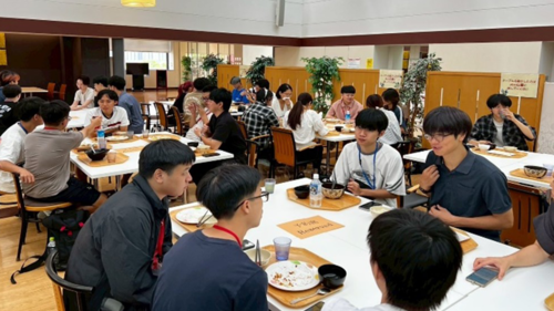 Lunch at TTI cafeteria- English conversation with TTI members(Open new window/png file)Image