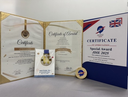 Award certificate(Open new window/jpg file)Image