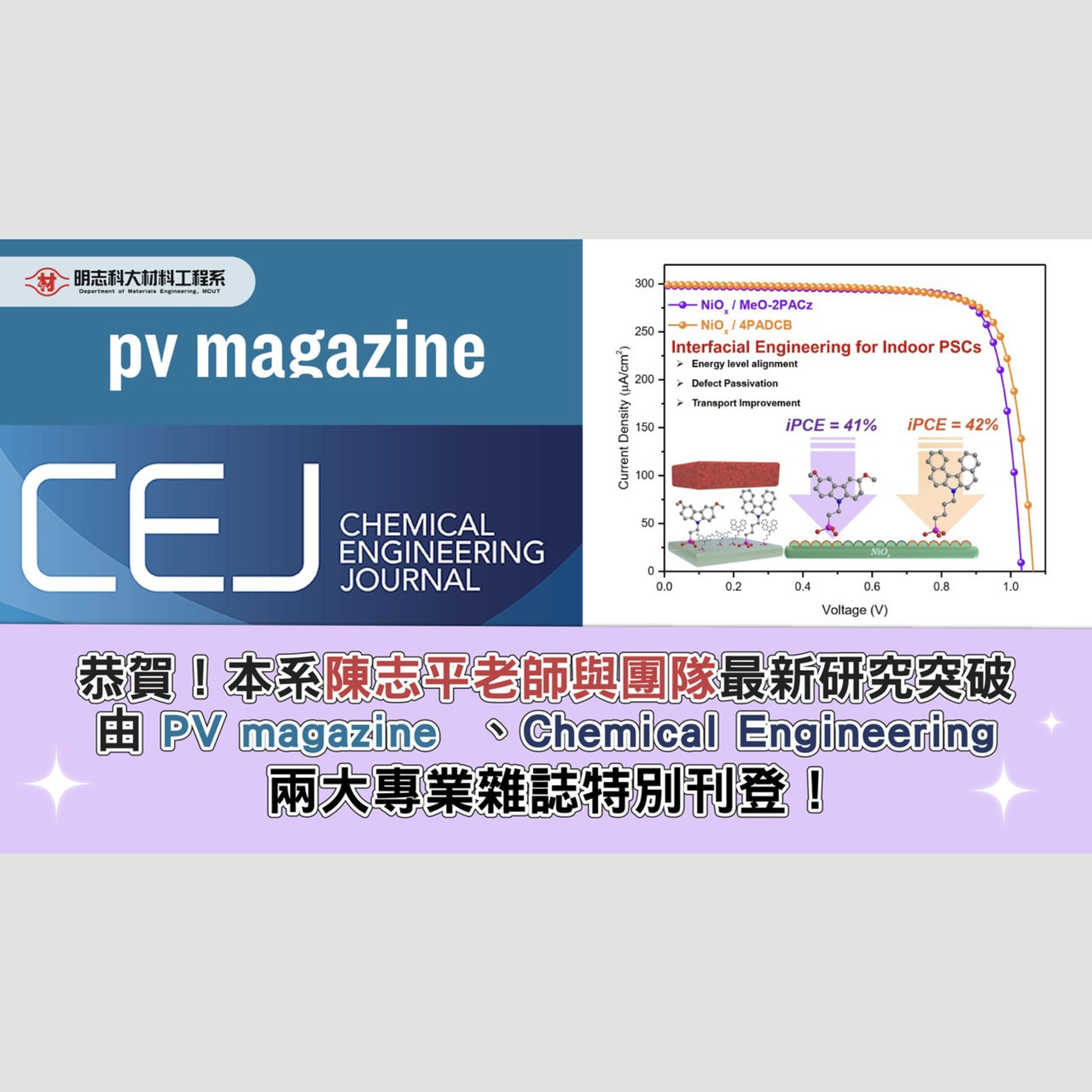 Latest Research Breakthrough! Professor Chen Zhiping from the Department of Materials Engineering and his team have made a groundbreaking advancement, developing..